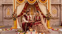 Couple getting married in a Jain Wedding Ceremony