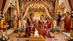 Jain couple getting married.