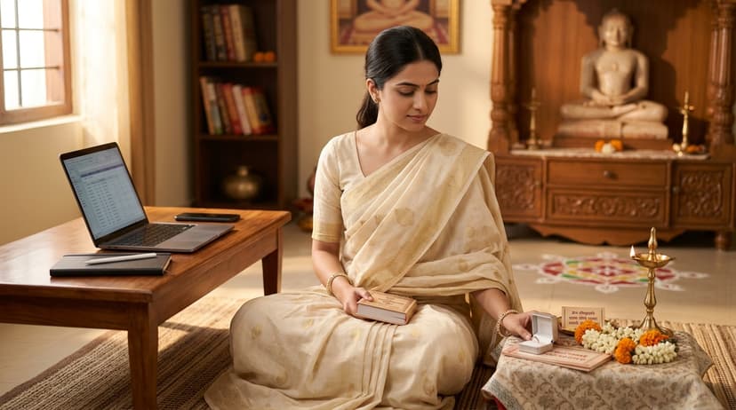 Jain couple discussing their future together