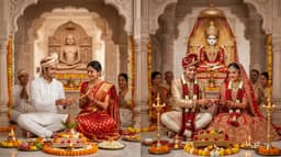 Jain wedding couple
