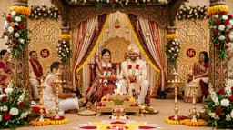 शादी से पहले शादी के बारे में चर्चा करते हुए युगल।