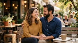 एक दूसरे का हाथ पकड़े युगल